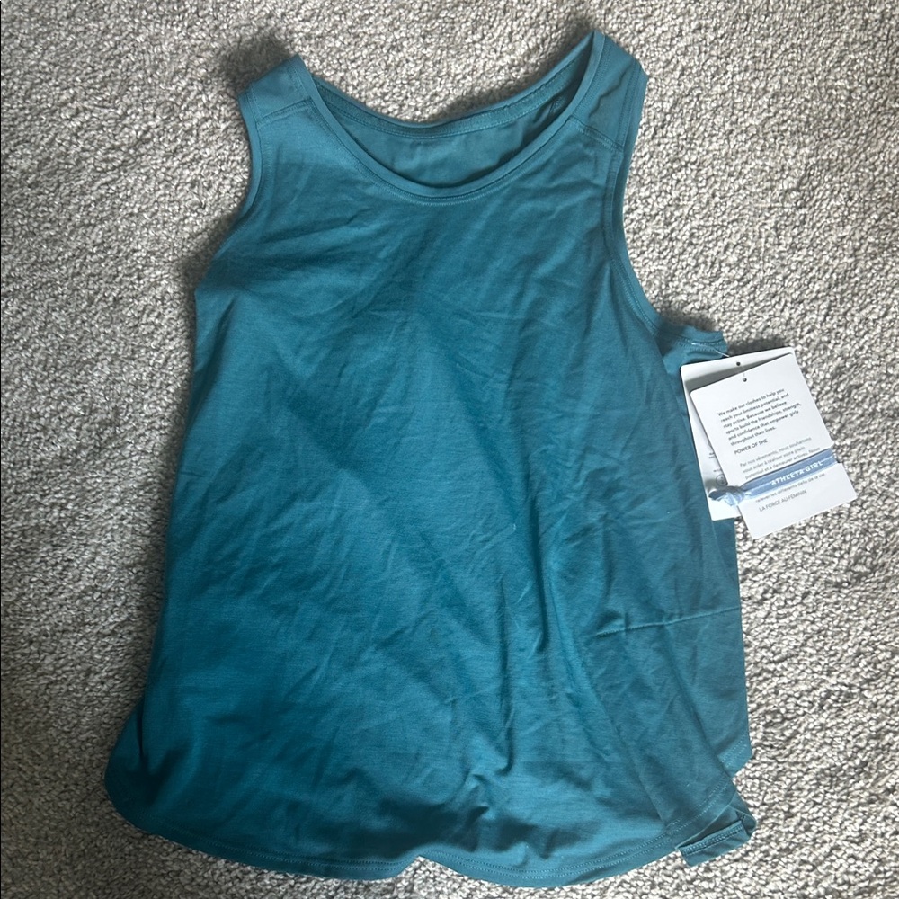 NWOT Athleta Girl Teal Tank